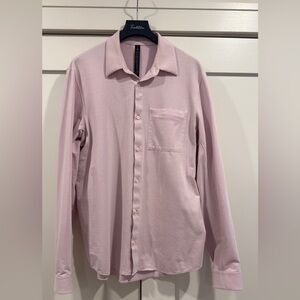 lululemon athletica Light Pink Long-Sleeve Button-Down Shirt